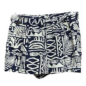 Forever 21 Navy and White Patterned Women Short Shorts S